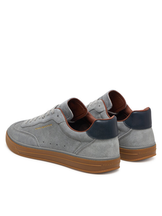Tommy Hilfiger Sneakersy Tommy Hilfiger Th Lo Lux Suede Sneaker FM0FM05997 Šedá