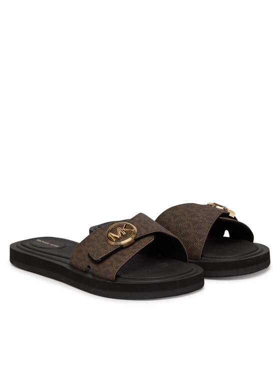MICHAEL Michael Kors Klapki MICHAEL Michael Kors MK Pool 40R6MKFA1B Brązowy