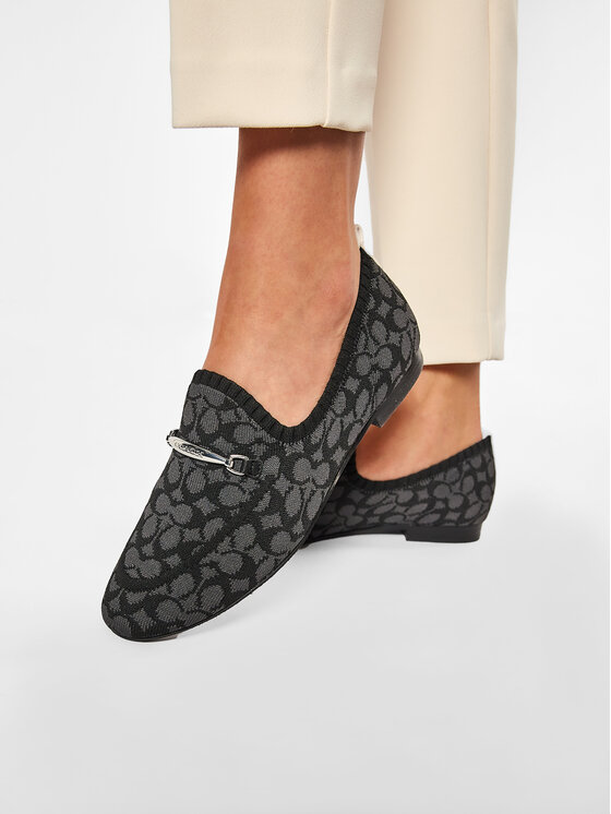 Coach Poltopánky Coach Harling Knit Loafer G5149 11002151 Čierna