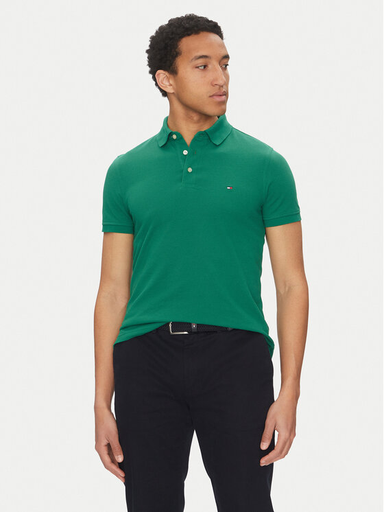 Tommy Hilfiger Tommy Hilfiger Polo 1985 MW0MW17771 Verde Slim Fit