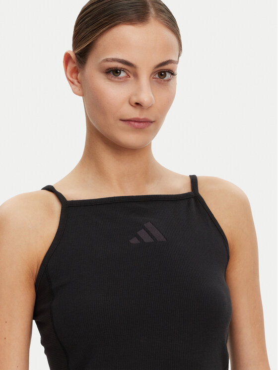 adidas adidas Топ ALL SZN Rib JJ1224 Чорний Slim Fit