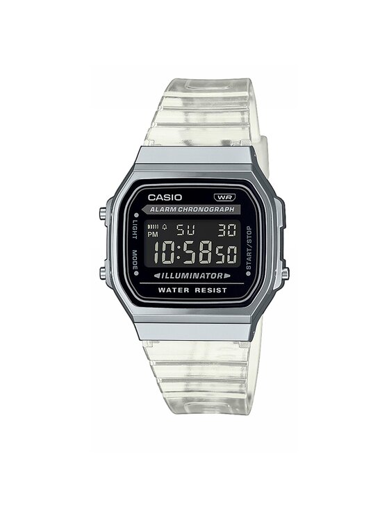 Casio Hodinky Casio Vintage Digital A168XES-1BEF Biela