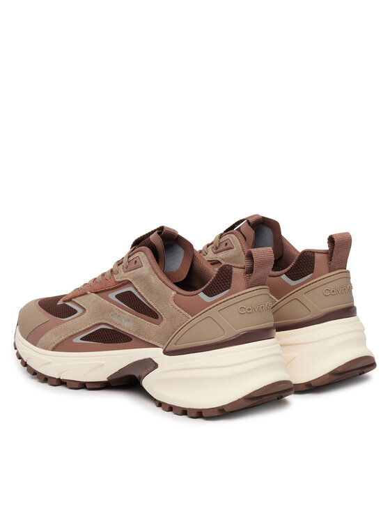 Calvin Klein Sneakersy Calvin Klein Hike Runner Ck Stripe Refl Su HW0HW03107 Hnedá