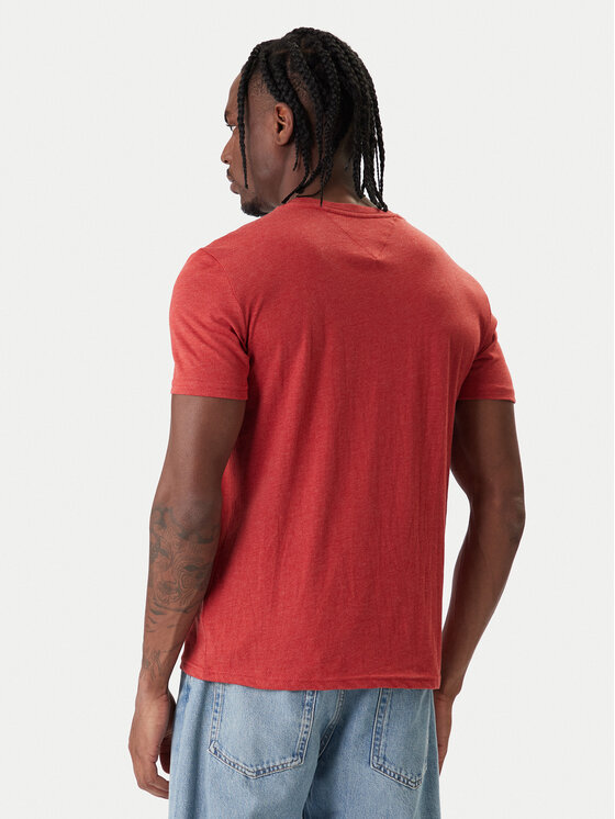 Tommy Jeans Tommy Jeans Camiseta Jaspe DM0DM20363 Rojo Slim Fit