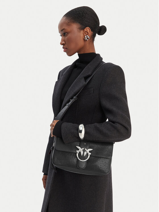 PINKO Geantă PINKO Love One Slouchy Zip Classic AI 25-26 PLTT 105081 A2JG Negru