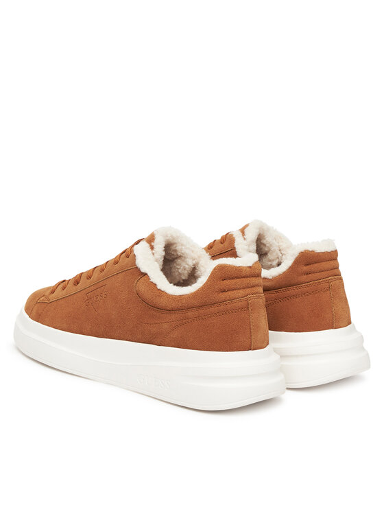 Guess Sneakersy Guess FMFBAN LEP12 Hnedá