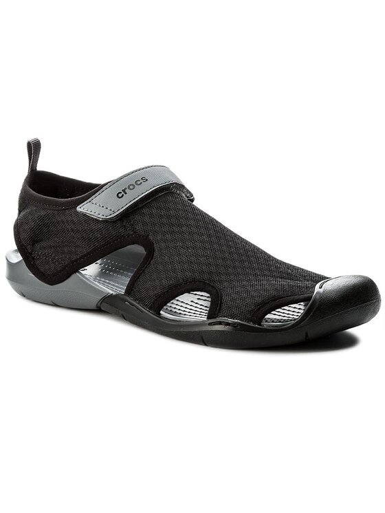 Crocs Sandali Crocs Swiftwater Mesh Sandal W 204597 Črna