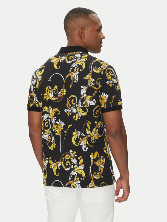 Versace Jeans Couture Versace Jeans Couture Поло 78GAG6S0 Чорний Regular Fit