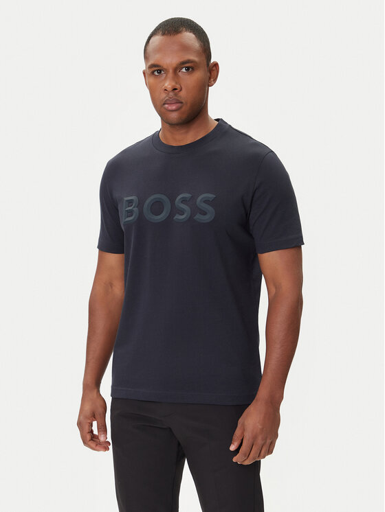 BOSS BOSS Camiseta Iconic Zone 50548411 Azul marino Regular Fit