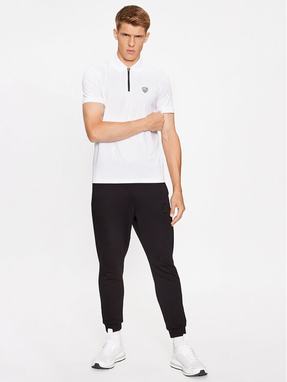 EA7 Emporio Armani EA7 Emporio Armani Поло 8NPF13 PJRGZ 1100 Білий Regular Fit