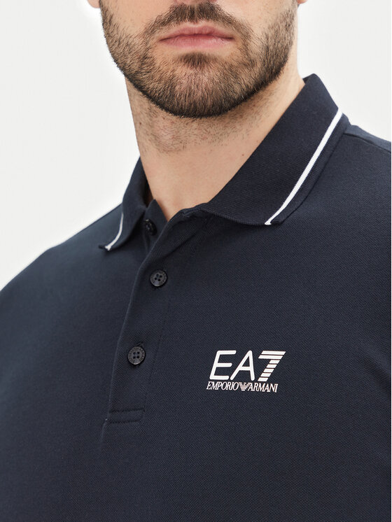 EA7 Emporio Armani EA7 Emporio Armani Polo 8NPF16 PJVUZ 1562 Blu scuro Slim Fit