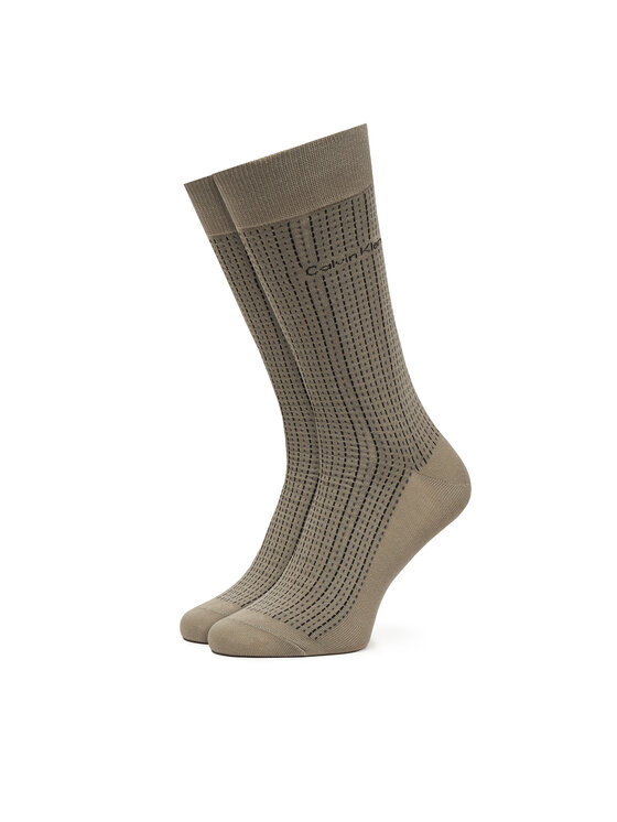 Calvin Klein Dlouhé ponožky Calvin Klein 701241207 Béžová