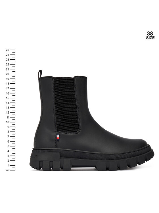 Tommy Hilfiger Botki Tommy Hilfiger T3X5-35295-1355 S Czarny