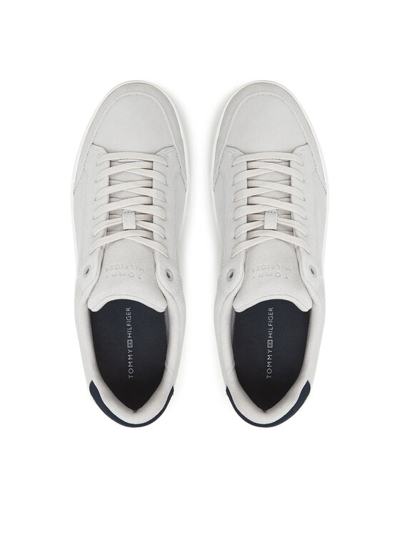 Tommy Hilfiger Sneakersy Tommy Hilfiger Th Court Summer Suede FM0FM05517 Szary