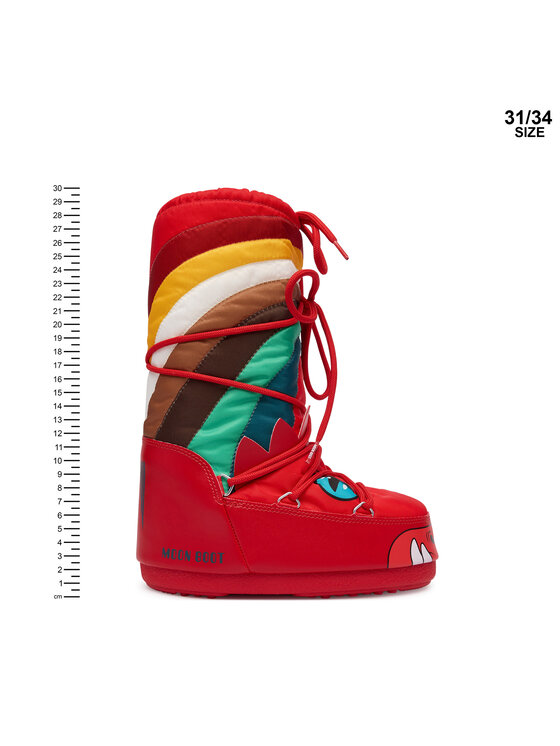 Moon Boot Śniegowce Moon Boot 80D3400320 Czerwony