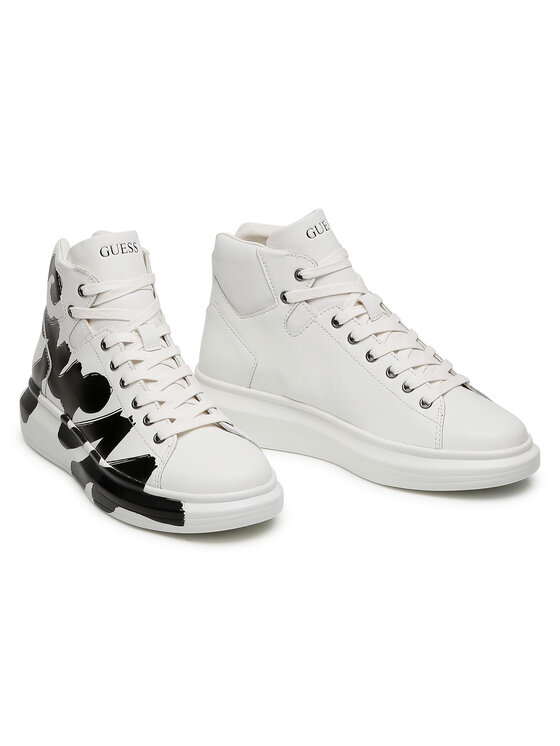 Guess Sneakers Guess Salerno Mid FM5SLM LEA12 Alb
