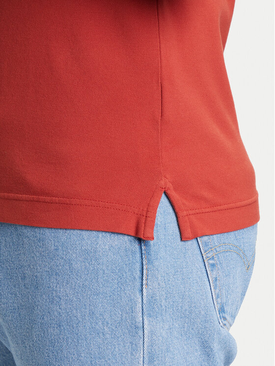 United Colors Of Benetton United Colors Of Benetton Polo marškinėliai 3WG9U301Z Raudona Slim Fit