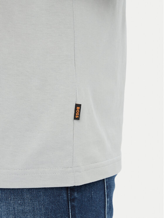 BOSS BOSS Camiseta Logo Tape2 50574200 Gris Regular Fit