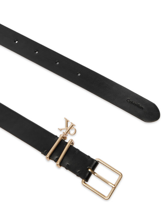 Calvin Klein Ζώνη Calvin Klein Logo Charm Belt LV04F7086G Μαύρο