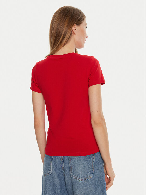 Guess Guess Majica W4BI57 J1314 Rdeča Slim Fit