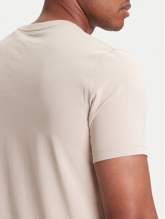Guess Guess T-shirt M4GI70 KC9X0 Bež Slim Fit