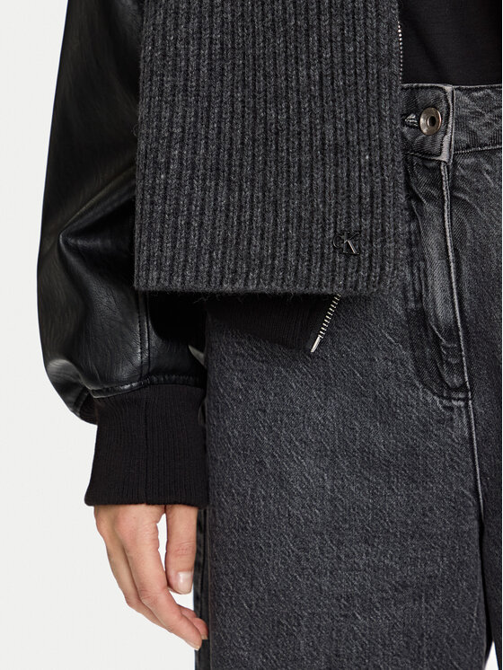 Calvin Klein Šál Calvin Klein Ck Metal Wool Rib Scarf LV04D8056G Šedá