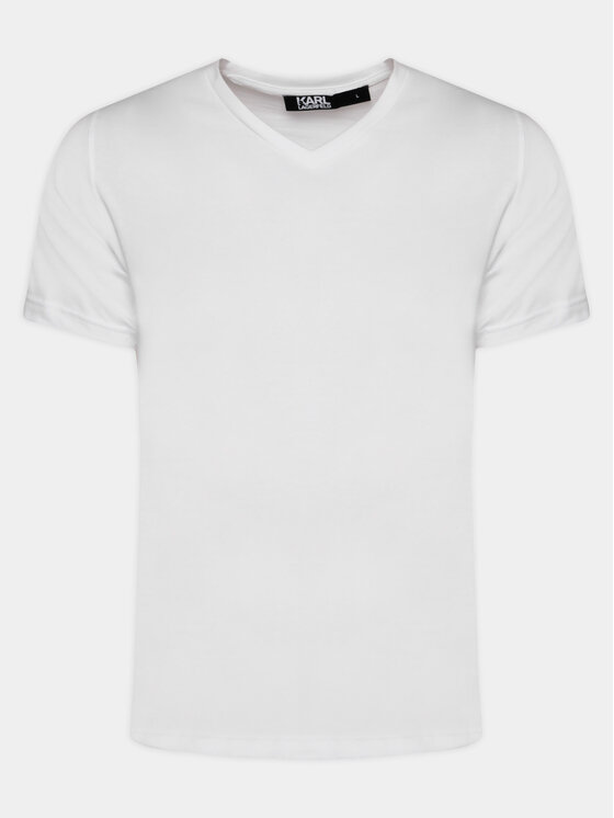 KARL LAGERFELD KARL LAGERFELD Komplet t-shirt majic﻿ 765001 500298 Bela Slim Fit