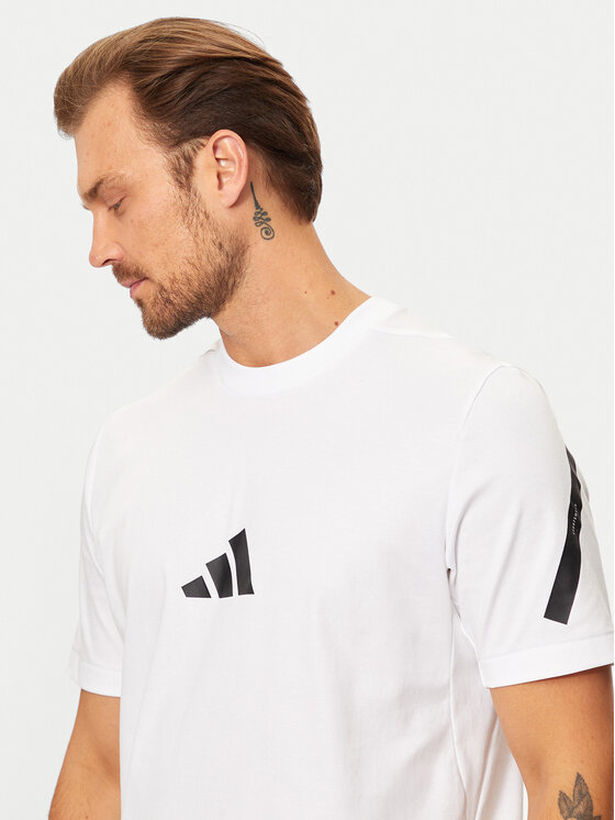 adidas adidas T-shirt Z.N.E. JE3078 Bijela Regular Fit