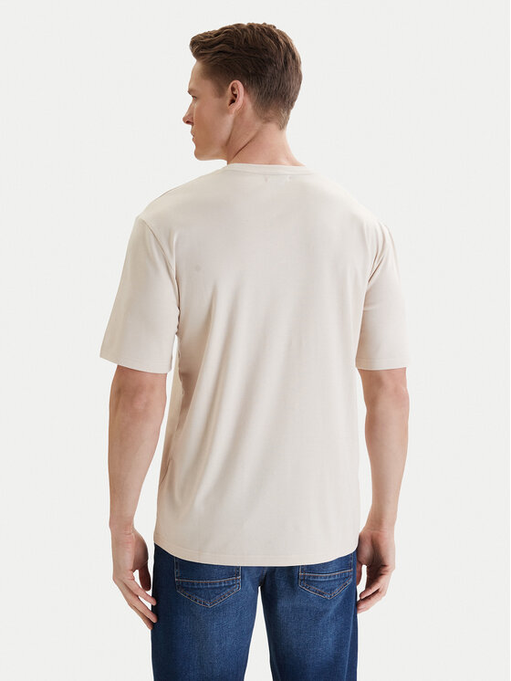 Beverly Hills Polo Club Beverly Hills Polo Club Camiseta W126-BHMTS-1020-39P Beis Regular Fit