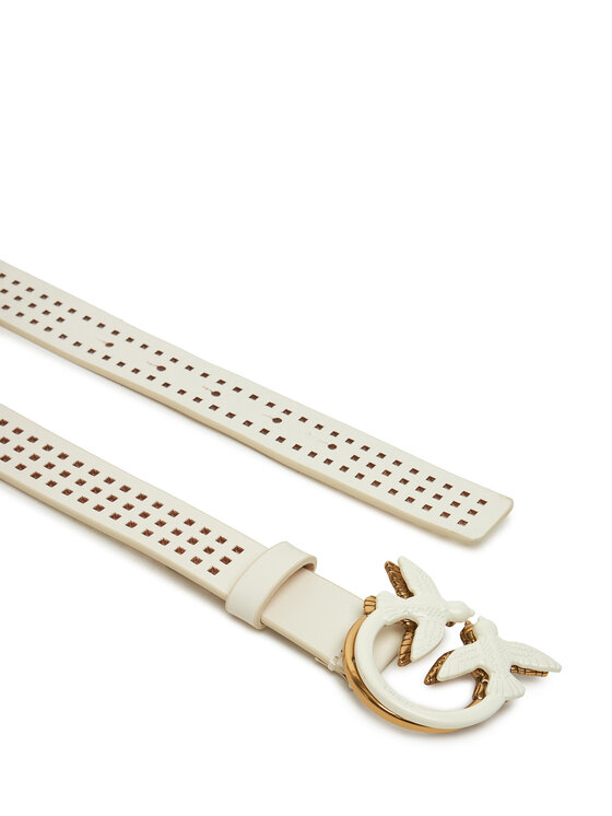 PINKO Dámsky opasok PINKO Love Berry H3 Belt 20251 PLT01 100125 A11W Biela