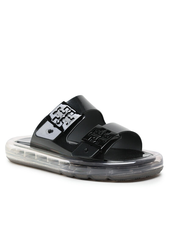 Tory Burch Шльопанці Tory Burch Buckle Bubble Jelly 149718 Чорний