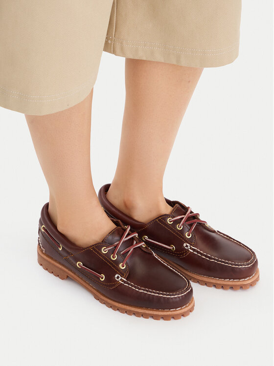 Timberland Мокасини Timberland Authentic Boat 3 Eye Classic TB0513042141 Коричневий