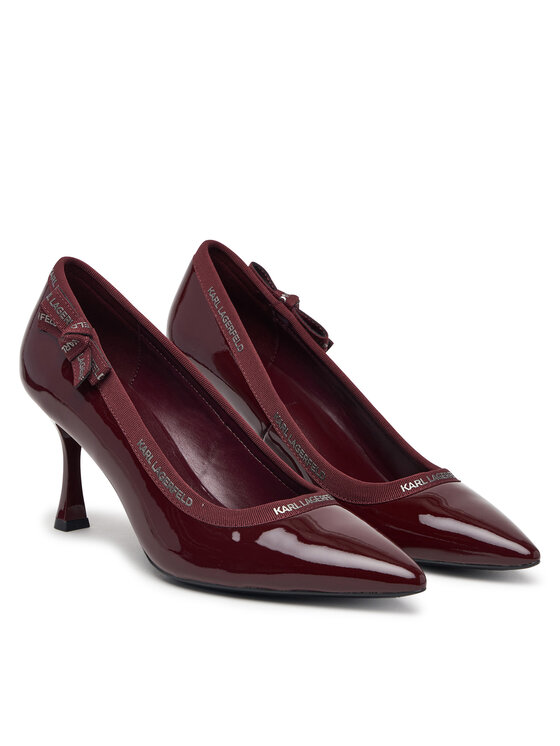KARL LAGERFELD Szpilki KARL LAGERFELD Sienna KL32708R Bordowy