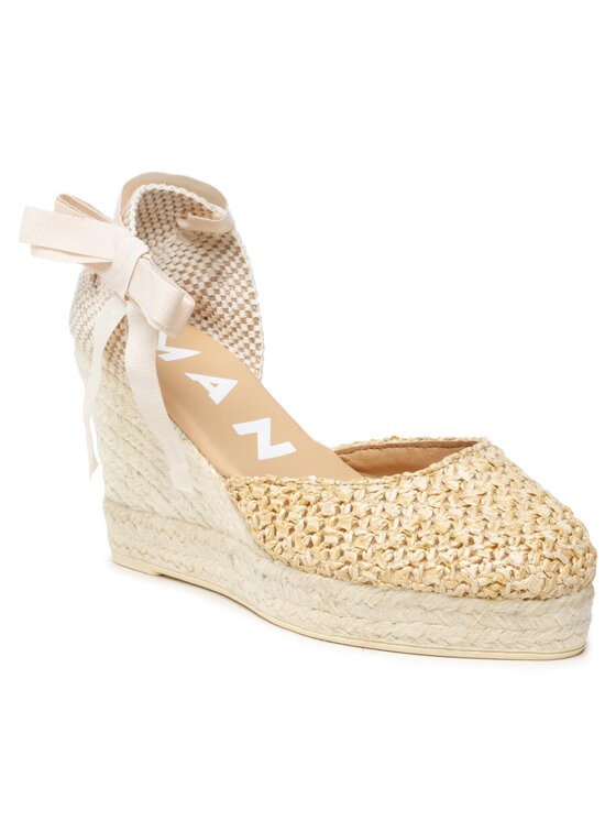Manebi Espadrile Manebi Wedge Valenciana W 2.7 WV Bež