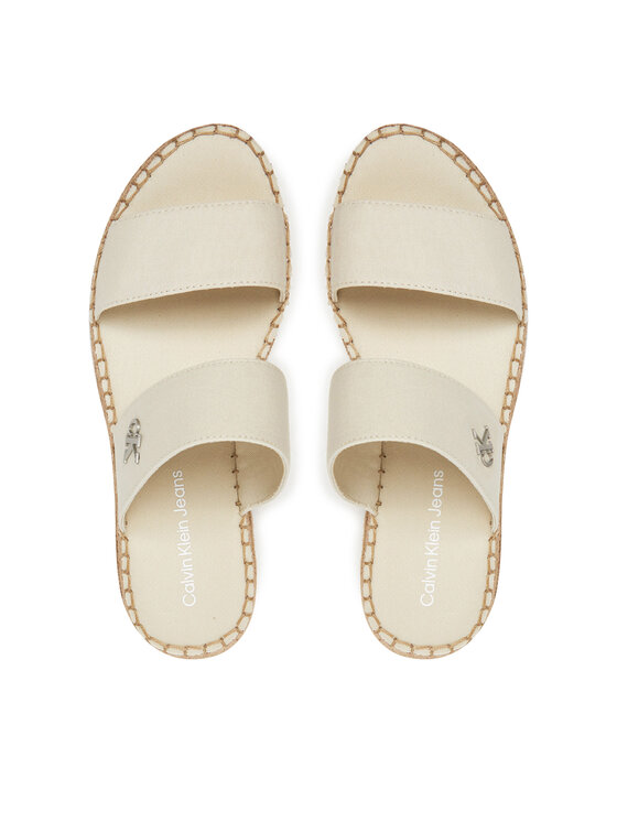 Calvin Klein Jeans Espadrilės Calvin Klein Jeans Sporty Rope Mg Lth Webbing YW0YW01704 Smėlio