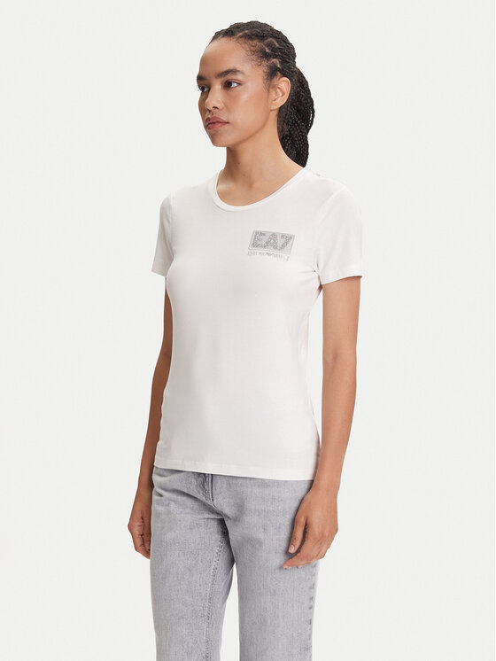 EA7 Emporio Armani EA7 Emporio Armani Футболка 7W000492 AF10373 U0005 Écru Regular Fit