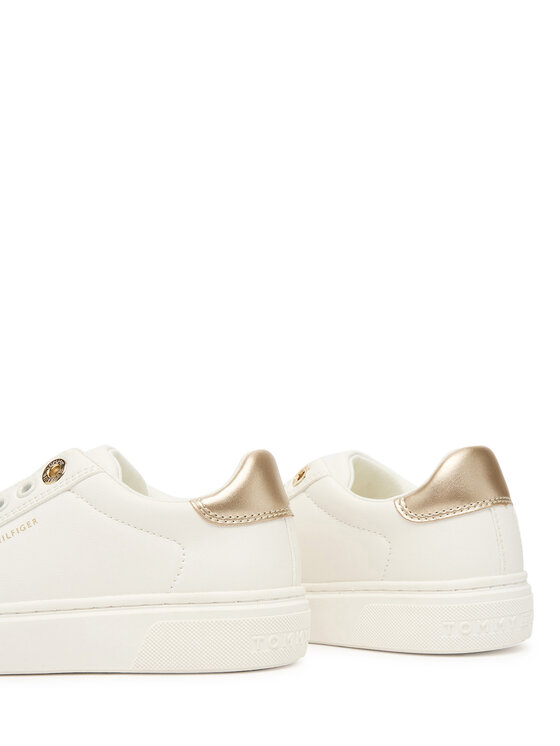 Tommy Hilfiger Sneakersy Tommy Hilfiger Low Cut Sneaker T3A9-33983-1355 S Biela