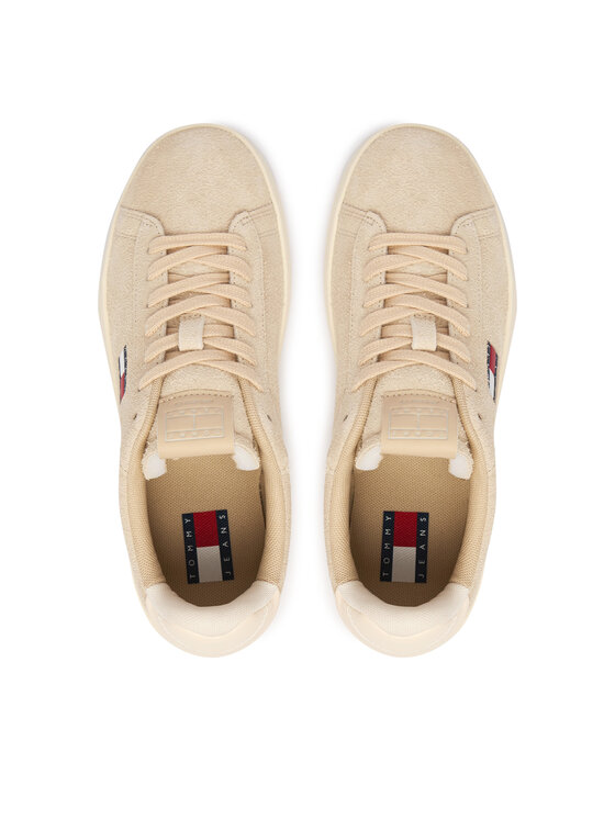 Tommy Jeans Zapatillas Tommy Jeans Logo Suede Archive EN02985 Beis