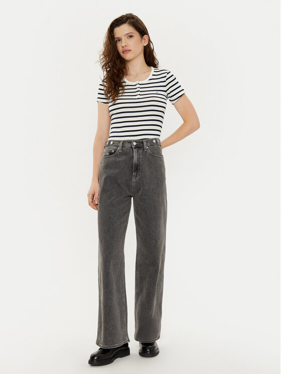 Tommy Jeans Tommy Jeans Póló DW0DW19502 Színes Slim Fit