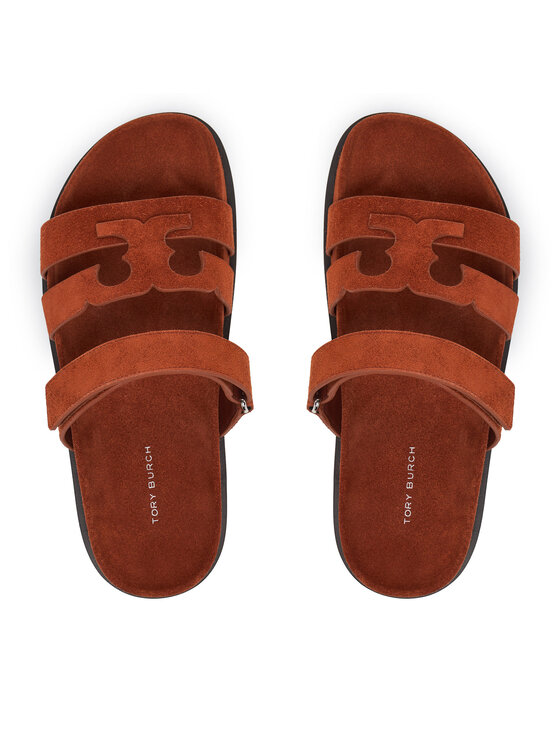 Tory Burch Шльопанці Tory Burch Ines Sport Slide 163481 Коричневий