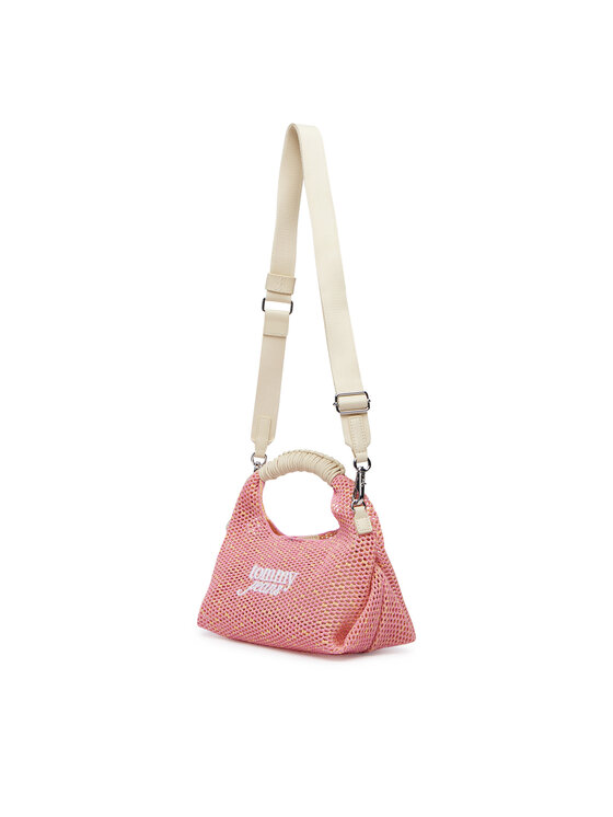 Tommy Jeans Borsetta Tommy Jeans Tjw Summer Crochet Crossover AW0AW18779 Rosa chiaro