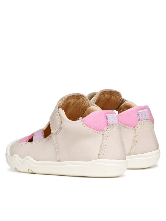 Geox Sandały Geox B Steppieup Girl B5563A 000CL C0175 Écru