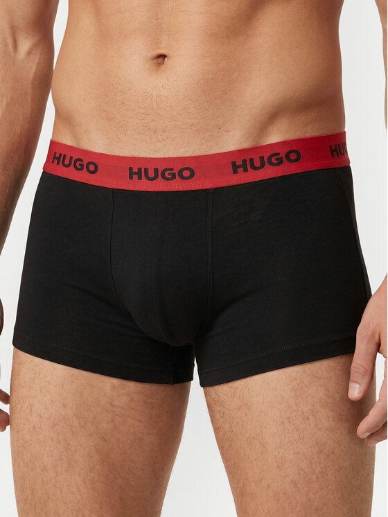 HUGO HUGO Conjunto de calzoncillos boxer Trunk Triplet 50532611 Negro