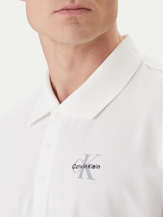 Calvin Klein Jeans Calvin Klein Jeans Polo Easy Monologo LV04RF209G Blanco Regular Fit