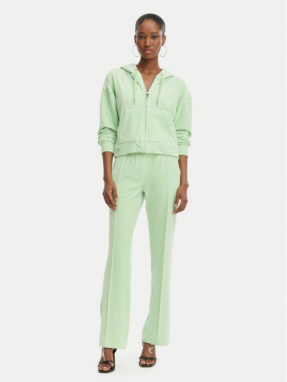 Juicy Couture Juicy Couture Pantalones de chándal Tina JCWBJ126327 Verde Straight Leg