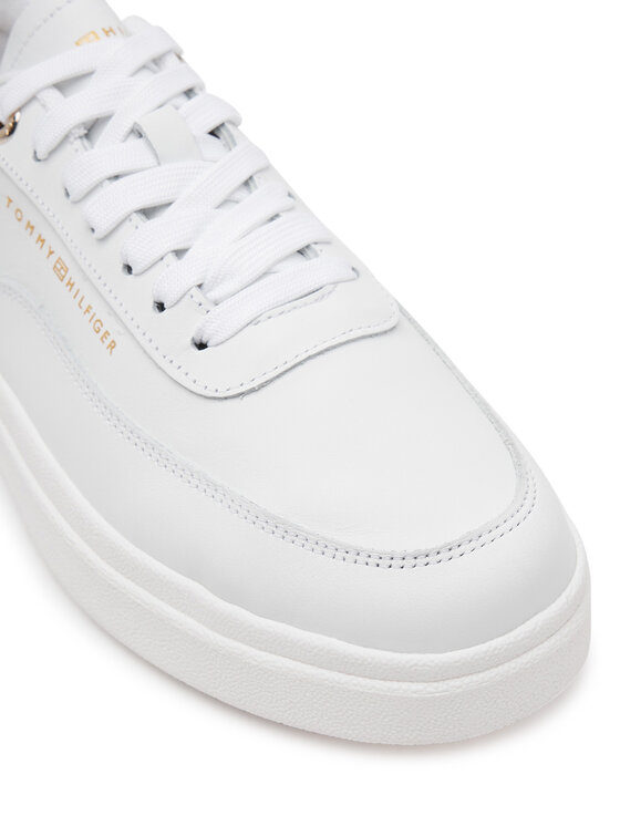 Tommy Hilfiger Sneakers Tommy Hilfiger Modern Court Sneaker Lthr FW0FW08800 Bianco
