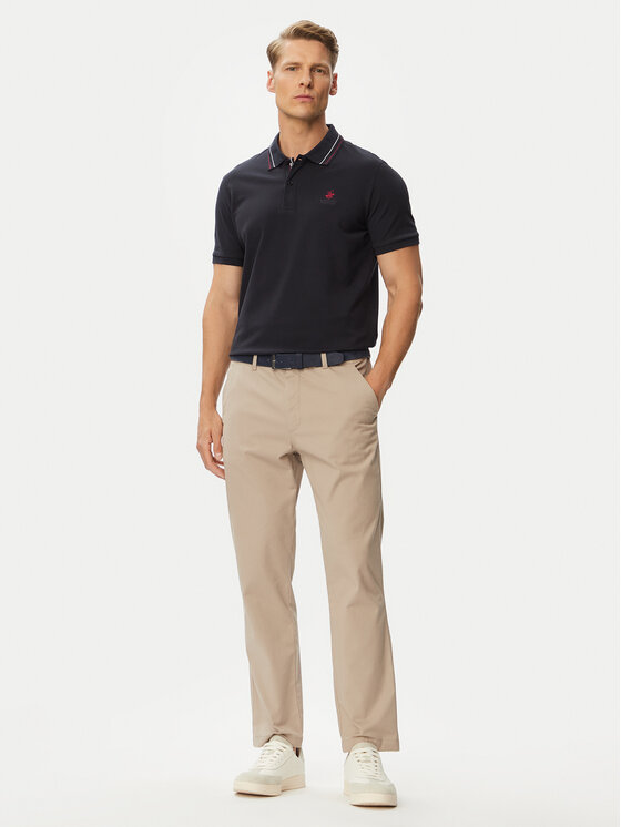 Beverly Hills Polo Club Beverly Hills Polo Club Поло P-SS26M-P450111 Cиній Regular Fit