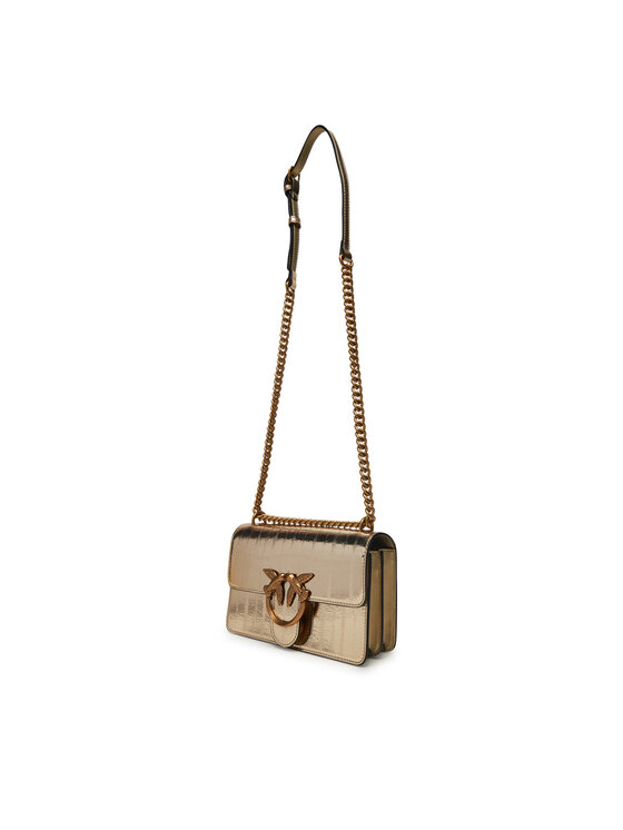 PINKO Rankinė PINKO Love One Mini Dc PE 25 PLTT 100074 A26X Auksinė
