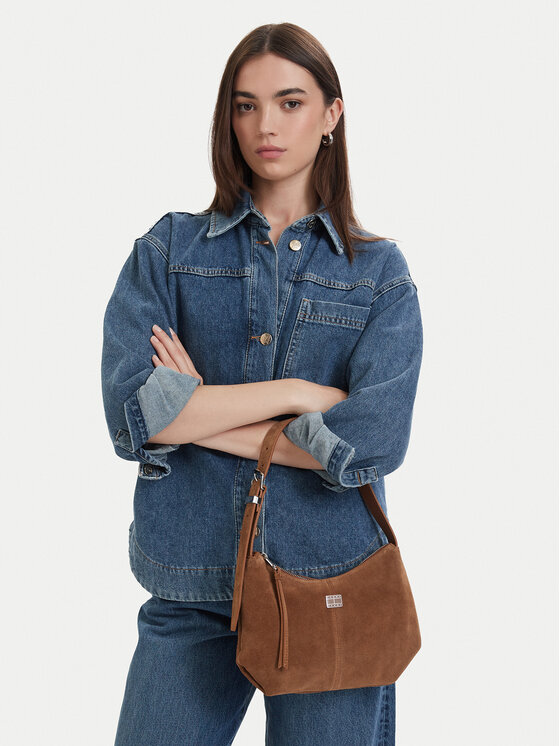 Tommy Jeans Táska Tommy Jeans Tjw Slouchy Suede Shoulder Bag AW0AW18859 Barna