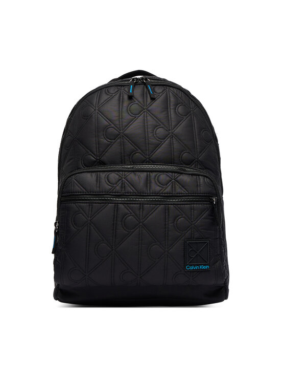 Calvin Klein Plecak Calvin Klein Emblem Aop Puffer Backpack LV04D3474G Czarny